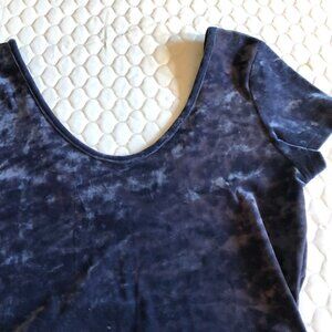 H&M Velour Navy BodySuit: Size S